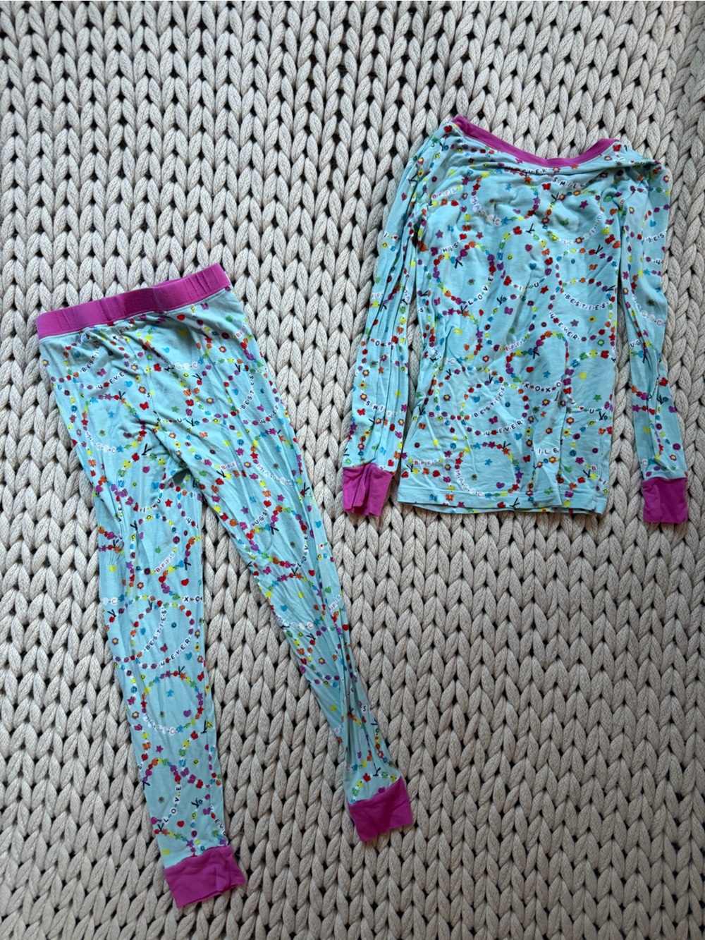 Little Sleepies 5/6 Friends Forever Long Sleeve two piece - Picture 5 of 5